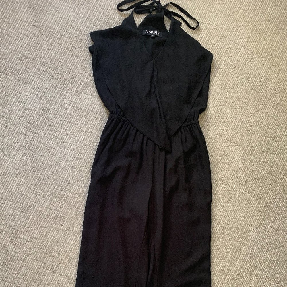 Black silk jumper